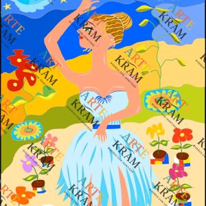 Mujer cisne (celebrando la paz)